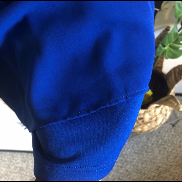 Lattice-back 3/4 sleeve shift dress - Picture 4 of 4